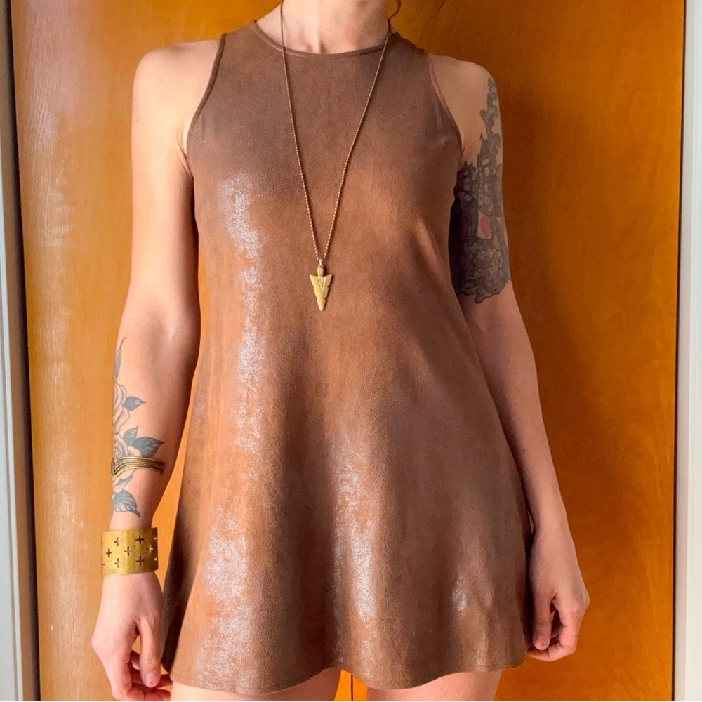 Angie faux leather Mini Dress